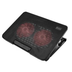 SAVIO LAPTOP COOLING STAND WITH 2 FAN BLACK