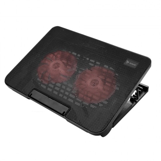 SAVIO LAPTOP COOLING STAND WITH 2 FAN BLACK