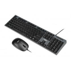 I-BOX DESKTOP KIT WIRED MOUSE + KEYBOARD SET BLACK