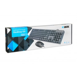 I-BOX DESKTOP KIT WIRED MOUSE + KEYBOARD SET BLACK