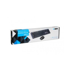 I-BOX DESKTOP PRO KIT WIRELESS MOUSE + KEYBOARD SET BLACK