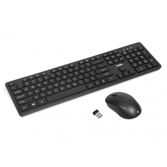 I-BOX WORKSTATION PRO KIT WIRELESS MOUSE + KEYBOARD SET BLACK