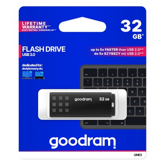 GOODRAM USB 3.2 GEN1 32GB BLACK GOODRAM USB 3.2 GEN1 32GB BLACK