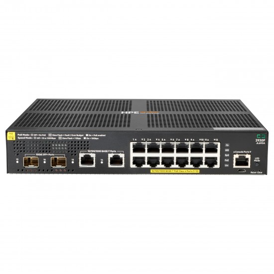 HPE Aruba Networking 2930F 12G PoE+ 2G/2SFP+ Switch HPE Aruba Networking 2930F 12G PoE+ 2G/2SFP+ Switch