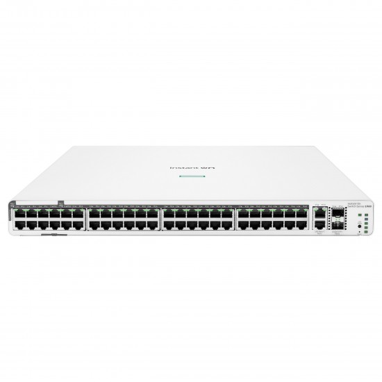 HPE Aruba Networking Networking Instant On Switch 40p Gigabit CL4 8p Gigabit CL6 PoE 2p 10GBT 2p SFP+ 600W 1960 HPE Aruba Networking Networking Instant On Switch 40p Gigabit CL4 8p Gigabit CL6 PoE 2p 10GBT 2p SFP+ 600W 1960