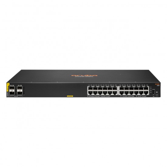 HPE Aruba Networking CX 6100 24G Class4 PoE 4SFP+ 370W Switch HPE Aruba Networking CX 6100 24G Class4 PoE 4SFP+ 370W Switch