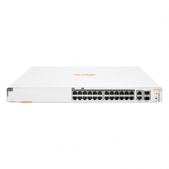 HPE Aruba Networking Networking Instant On Switch 20p Gigabit CL4 4p Gigabit CL6 PoE 2p 10GBT 2p SFP+ 370W 1960
