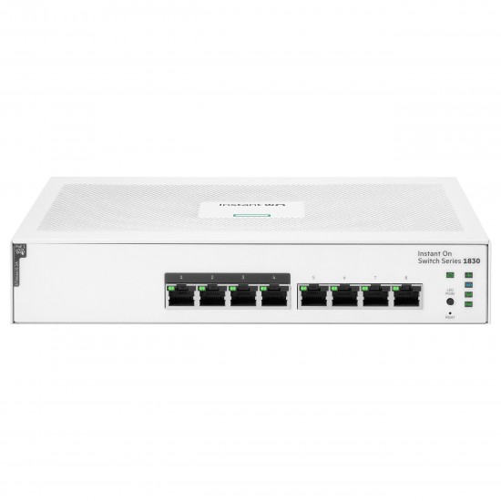 HPE Aruba Networking Networking Instant On Switch 8p Gigabit CL4 PoE 65W 1830 HPE Aruba Networking Networking Instant On Switch 8p Gigabit CL4 PoE 65W 1830