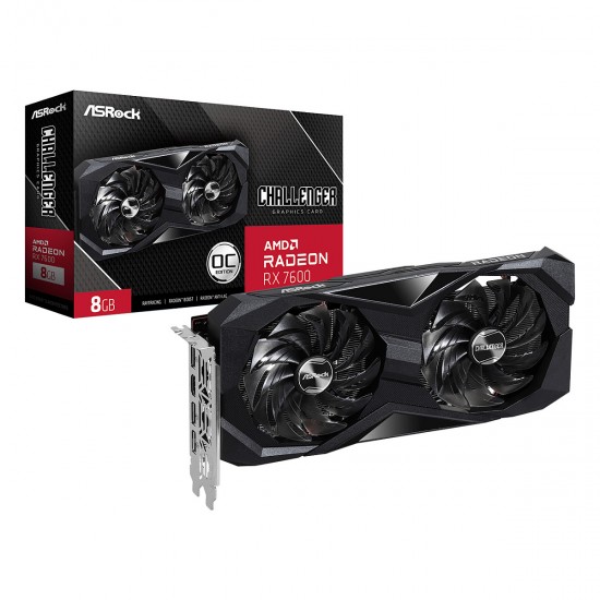 RX 7600 8GB ASRock Radeon Challenger OC GDDR6 RX 7600 8GB ASRock Radeon Challenger OC GDDR6