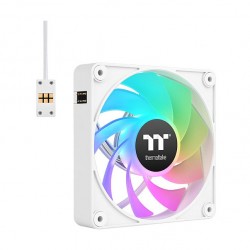 120mm Thermaltake CT120 EX Reverse ARGB Sync PC Cooling Fan White 3 Fan Pack