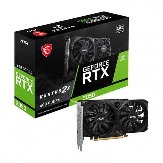 MSI VENTUS GeForce RTX 3050 2X E 6G OC