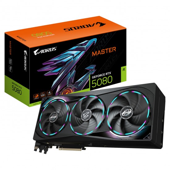 RTX 5080 16GB Gigabyte Aorus Master GDDR7 3Fan RTX 5080 16GB Gigabyte Aorus Master GDDR7 3Fan