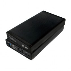 3,5" Extern. Encl. USB 3.0/SATA, black, ALU