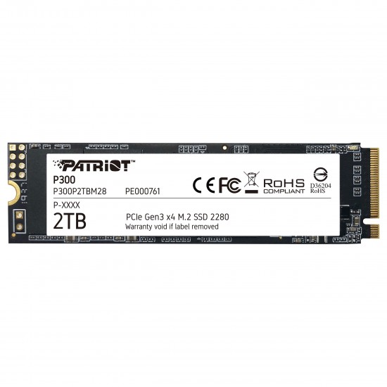 M.2 2TB Patriot P300 PCIe 3.0 2100/1650 PE761