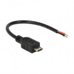 Delock Kabel USB 2.0 Micro-B Stecker > 2 x offene Kabelenden Strom 10 cm Raspberry Pi Delock Kabel USB 2.0 Micro-B Stecker > 2 x offene Kabelenden Strom 10 cm Raspberry Pi