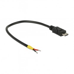 Delock Kabel USB 2.0 Micro-B Stecker > 2 x offene Kabelenden Strom 15 cm Raspberry Pi Delock Kabel USB 2.0 Micro-B Stecker > 2 x offene Kabelenden Strom 15 cm Raspberry Pi