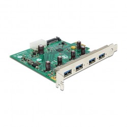 USB 3.0 PCI Express x1 Karte zu 4 x extern Typ-A USB 3.0 PCI Express x1 Karte zu 4 x extern Typ-A