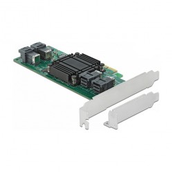 PCI Express x8 Karte zu 4 x intern SFF-8643 NVMe - Low Profile Formfaktor PCI Express x8 Karte zu 4 x intern SFF-8643 NVMe - Low Profile Formfaktor