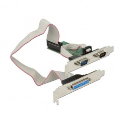 PCI Express x1 Karte zu 2 x Seriell RS-232 + 1 x Parallel