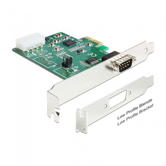 PCI Express x1 Karte zu 1 x Seriell RS-232 High Speed 921K mit Spannungsversorgung PCI Express x1 Karte zu 1 x Seriell RS-232 High Speed 921K mit Spannungsversorgung