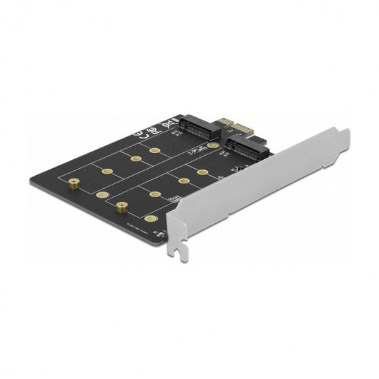 PCI Express x1 Karte zu 2 x intern M.2 Key B