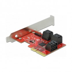 6 Port SATA PCI Express x4 Karte - Low Profile Formfaktor 6 Port SATA PCI Express x4 Karte - Low Profile Formfaktor