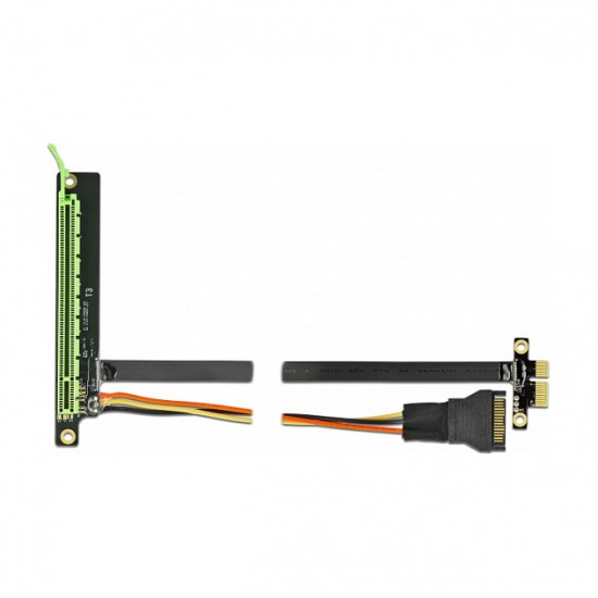 Riser Karte PCI Express x4 zu x4 mit flexiblem Kabel 30 cm