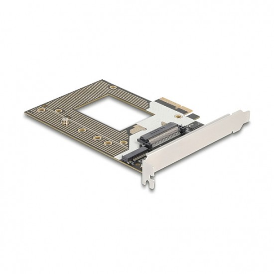 PCI Express 4.0 x4 Karte zu 1 x NVMe M.2 Key M 110 mm oder U.2 Slot PCI Express 4.0 x4 Karte zu 1 x NVMe M.2 Key M 110 mm oder U.2 Slot