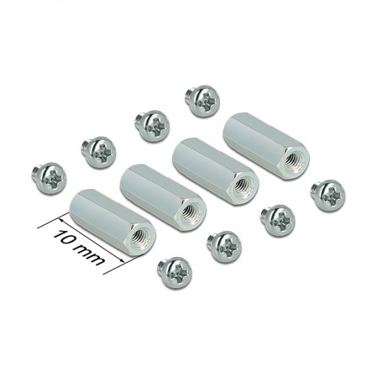 Befestigungsset M2.5 Abstandhalter 6-Kant Innen/Innen 10 mm für Raspberry Pi