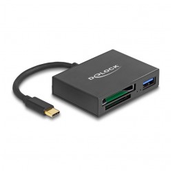 USB-CTM Card Reader für XQD und SD Speicherkarten + USB 5 Gbps Typ-A Port