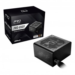 650W ASRock Pro Series PRO-650B 650W ATX 80+ Bronze black 650W ASRock Pro Series PRO-650B 650W ATX 80+ Bronze black