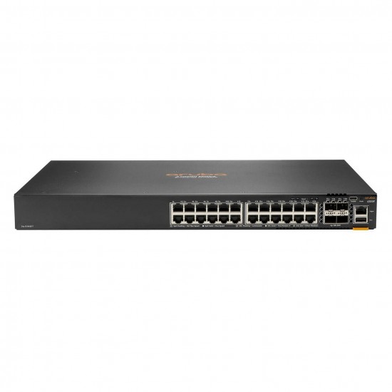 HPE Aruba Networking CX 6200F 24G Class-4 PoE 4SFP+ 370W Switch HPE Aruba Networking CX 6200F 24G Class-4 PoE 4SFP+ 370W Switch