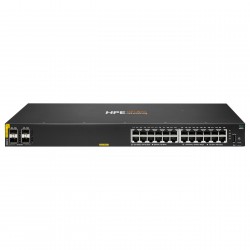 HPE Aruba Networking CX 6000 24p 10M/100M/1G Class4 PoE 4p SFP 1G 370W Switch HPE Aruba Networking CX 6000 24p 10M/100M/1G Class4 PoE 4p SFP 1G 370W Switch