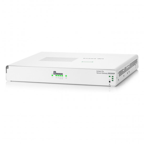 HPE Networking Instant On Secure Gateway 5-port SmartRate 2.5G PoE+ 64W SG2505P gateway/controller
