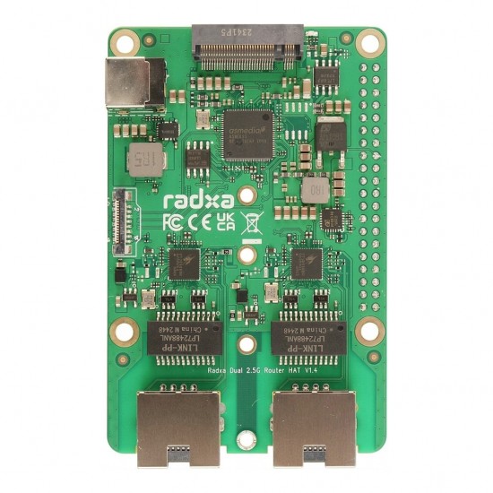RADXA Dual 2.5GBit Router Hat, M.2, Raspberry 5, Radxa