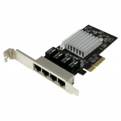 StarTech 4 Port Gigabit Ethernet PCI Express Network Card - Intel