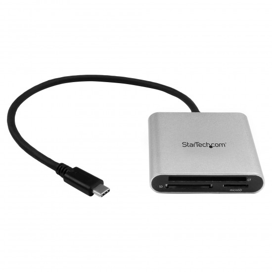 StarTech USB 3.0 Flash Memory Multi-Card Reader / Writer with USB-C - SD microSD CompactFlash