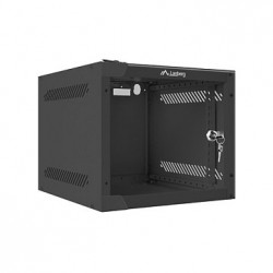 10" 4U 280x310 Wandgehäuse Glastür (FlatPack) sw