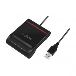 USB 2.0-Kartenleser, für Smart-ID, schwarz USB 2.0-Kartenleser, für Smart-ID, schwarz