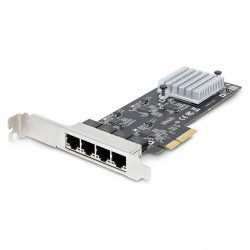 STARTECH.COM 4-Port 2.5 Gbit PCIe Netzwerkkarte Intel I225-V Dual-Port Computer LAN Karte Multi-Gigabit NIC 2.5G PCI Express Server