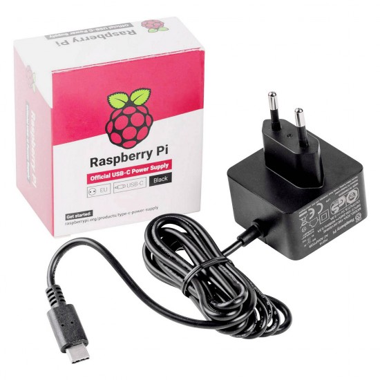 Pi 5 Netzteil / schwarz / 27W / USB-C Pi 5 Netzteil / schwarz / 27W / USB-C