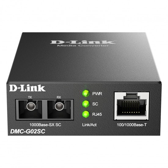D-Link DMC-G02SC/B network media converter