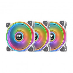 120mm Thermaltake Riing Quad 12 RGB Radiator Fan TT Premium Edition 3 Pack White
