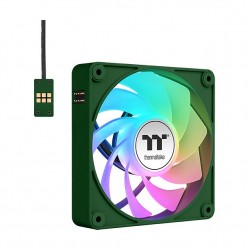 120mm Thermaltake CT120 EX Reverse ARGB Sync PC Cooling Fan Racing Green 3 Pack