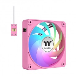 120mm Thermaltake CT120 EX ARGB Sync PC Cooling Fan Pink 3 Pack