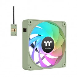 120mm Thermaltake CT120 EX Reverse ARGB Sync PC Cooling Fan Matcha Green 3 Fan Pack