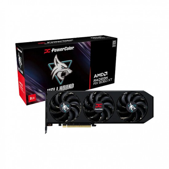RX 9060 XT 8GB Popwercolor Radeon Hellhound OC 3 Fan RX 9060 XT 8GB Popwercolor Radeon Hellhound OC 3 Fan