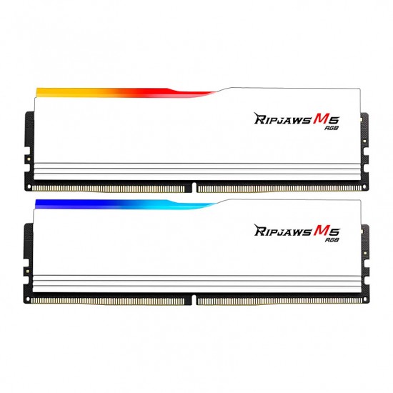 64 GB G.Skill DIMM DDR5-6000 (2x 32 GB) Dual-Kit (wei. F5-6000J3238G32GX2-RM5RW. Ripjaws M5 RGB. INTEL XMP)