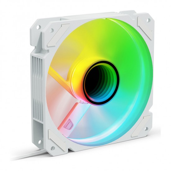 120mm Sharkoon SHARK Mirror RGB PWM REVERSE White