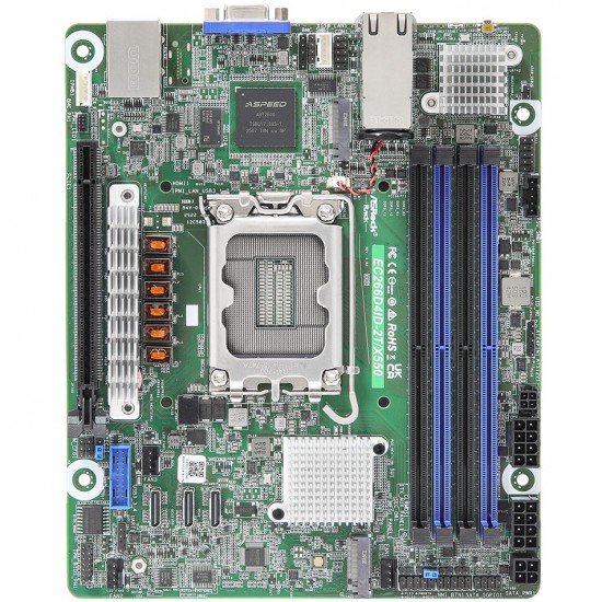 ASRock Mainboard EC266D4ID-2T/X550 mini-ITX Sockel 1700 DDR5-only Single